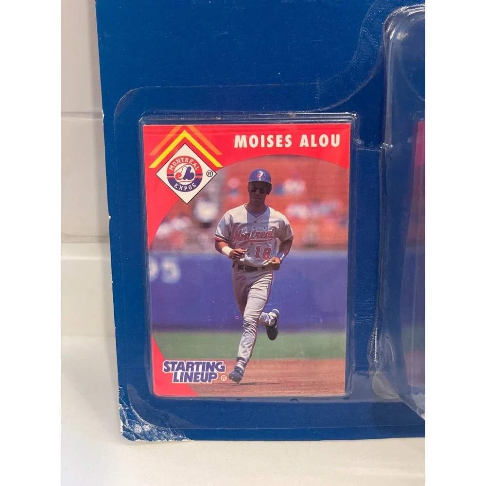 Vintage Moises Alou Starting Lineup‎ Figure Card Montreal Expos MLB 1995 Sealed